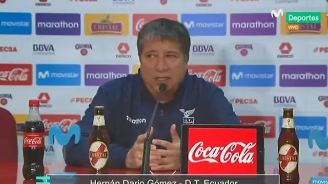 El técnico colombiano cree que Perú tuvo un buen partido. | Foto: Captura Movistar Deportes.