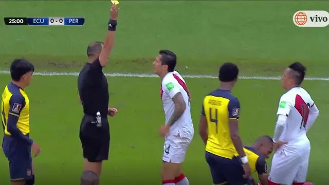 Perú vs. Ecuador: Gianluca Lapadula fue amonestado y quedó suspendido para la próxima fecha