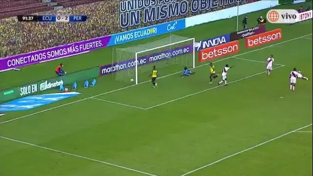 Perú vs. Ecuador: Gonzalo Plata descontó 2-1 para la Tricolor