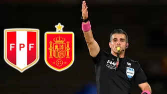 Polémico árbitro mexicano dirigirá el Perú vs España / Foto: Composición AD