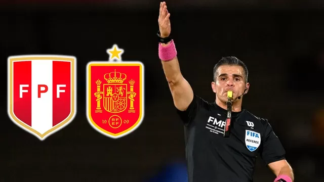 Polémico árbitro mexicano dirigirá el Perú vs España / Foto: Composición AD