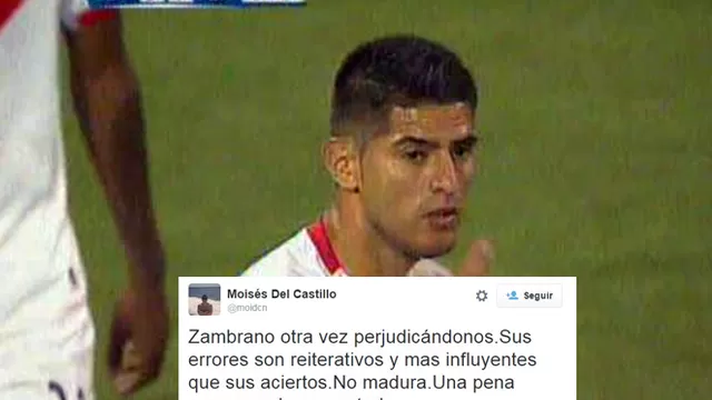 Perú vs. Estados Unidos: Carlos Zambrano es criticado por los hinchas-foto-1