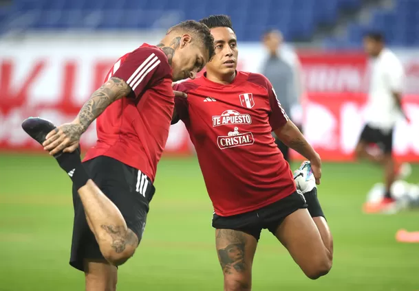 Paolo Guerrero y Christian Cueva. | Foto: Selección peruana.