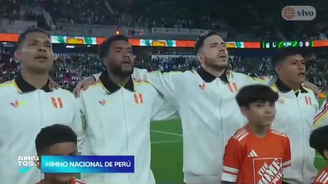 Revive el himno nacional del Perú previo al partido amistoso contra México en los Estados Unidos / Fuente: América TV