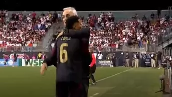 Perú vs. El Salvador: Jorge Fossati, el abrazo y diálogo con Marcos López