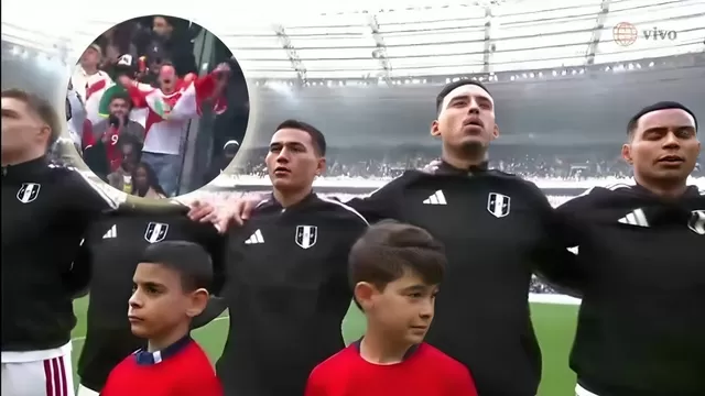 Miles de peruanos entonaron las sagradas notas del himno peruano en el estadio parisino. | América
