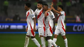 Perú vs. Uruguay: El festejo de los jugadores tras el triunfo