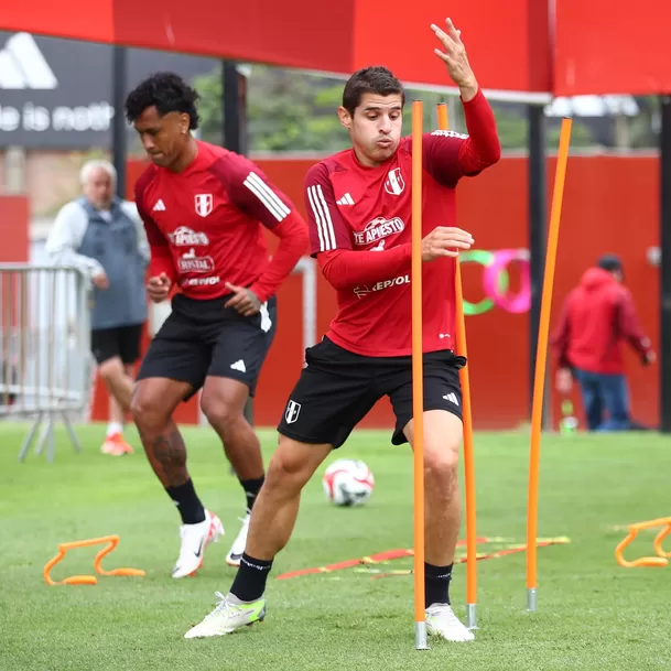 Jornada sabatina de la selección peruana en la Videna. | Foto: FPF