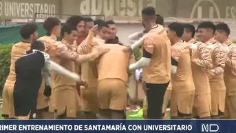 Plantel de Universitario le dio cálida bienvenida a Santamaría