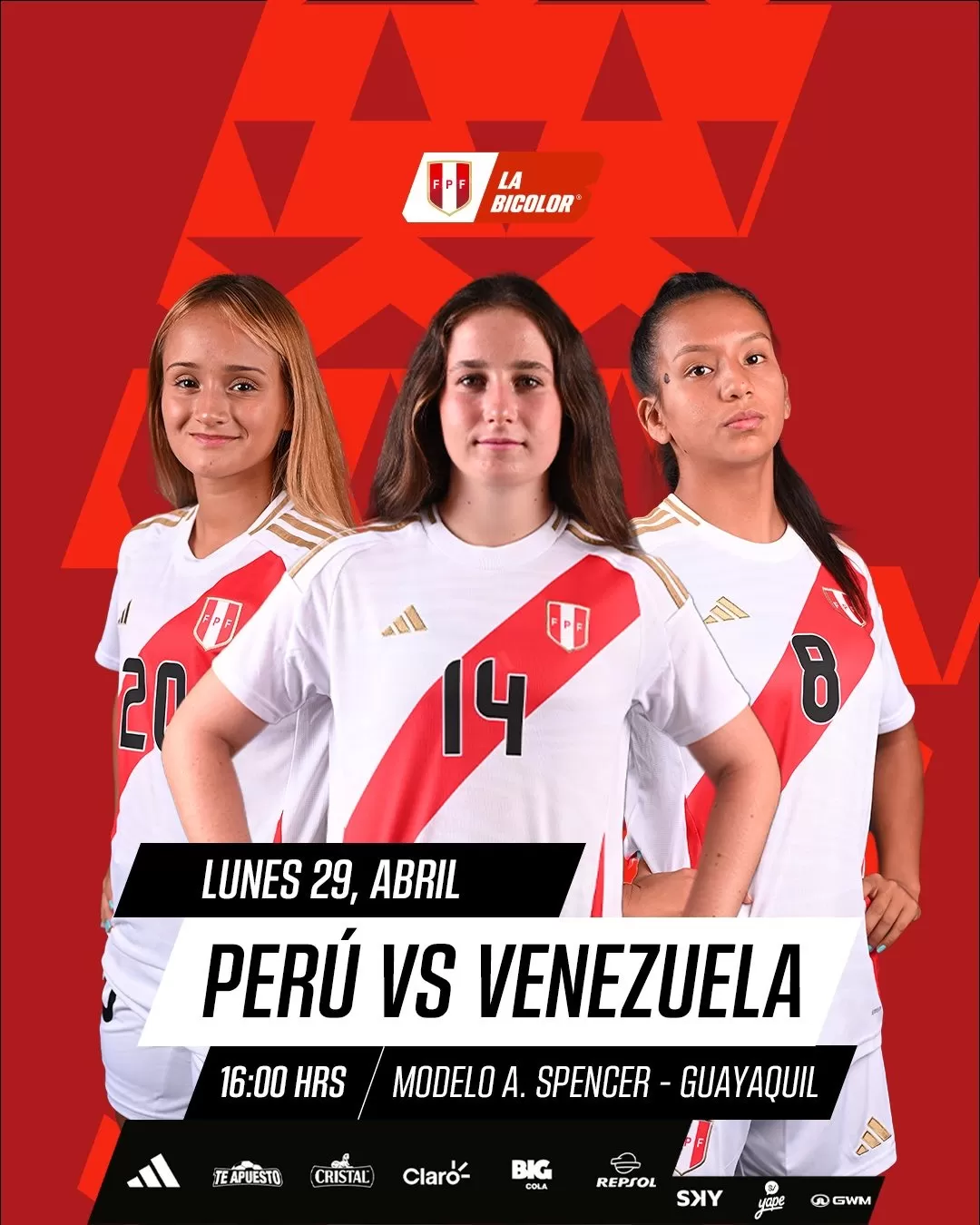 Perú y Venezuela se enfrentan por el Sudamericano Femenino Sub-20 / Foto: LaSelección