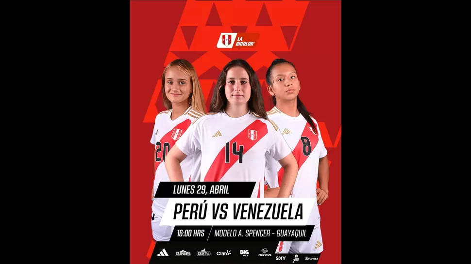 Perú y Venezuela se enfrentan por el Sudamericano Femenino Sub-20 / Foto: LaSelección