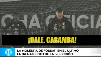 El técnico Jorge Fossati protagonizó un tenso momento con sus dirigidos / Video: América Deportes