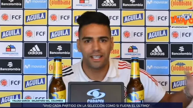 Radamel Falcao: &quot;Perú tuvo 300 hinchas que alentaron los 90 minutos y lo ayudaron a ganar&quot;