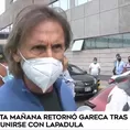 Ricardo Gareca volvió al Perú de Europa tras reunirse con Lapadula y Tapia