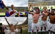 Selección peruana: Así celebraron los jugadores el triunfazo ante Colombia - Noticias de roberto-palacios