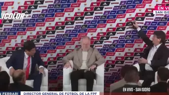 Banner casi golpea a Menezes en su presentación como DT de Perú