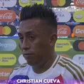 Christian Cueva dejó contundente mensaje tras volver a las canchas en derrota de Perú