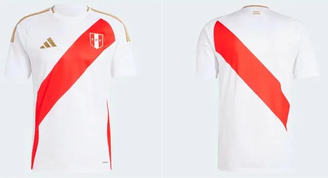 Nueva camiseta principal de la selección peruana. | Fuente: adidas