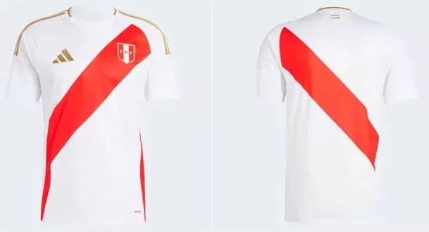 Nueva camiseta principal de la selección peruana. | Fuente: adidas