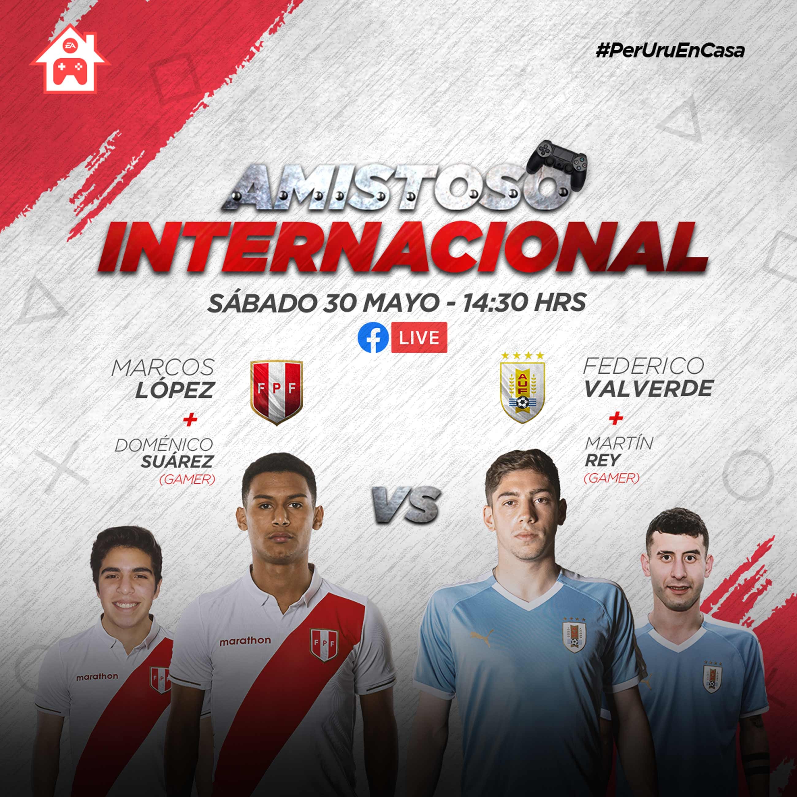 Aquí el afiche del partido Perú vs. Uruguay | Foto: FPF.