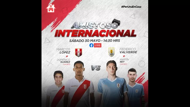 Aquí el afiche del partido Perú vs. Uruguay | Foto: FPF.