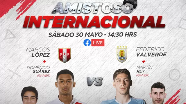 Perú vs. Uruguay este sábado 30 de mayo | Foto: FPF.