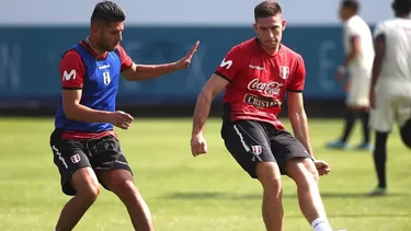 La última práctica de Perú en la Videna previo a su viaje. | Foto: AFP