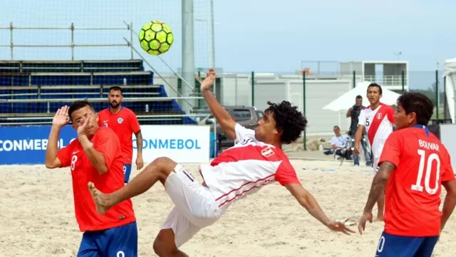 Selección peruana de fútbol playa venció 8-5 a Chile en eliminatorias al Mundial 