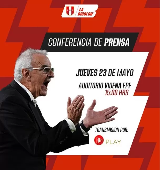 Jorge Fossati conversará con la prensa a poco menos de un mes de la Copa América. | Foto: La Bicolor.