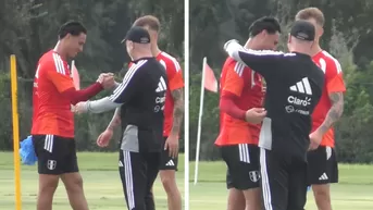 Mano Menezes y Erick Noriega protagonizaron un emotivo momento en práctica de la selección