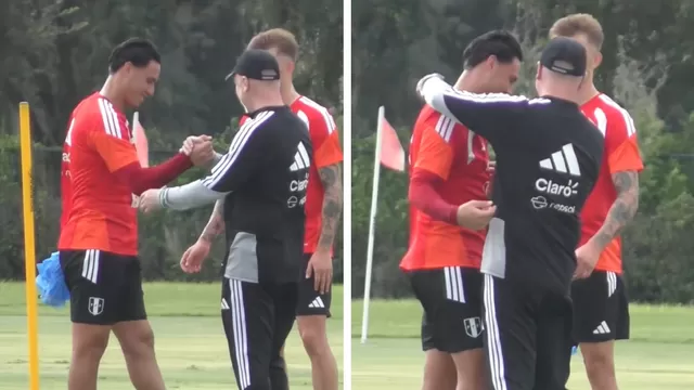 Mano Menezes y Erick Noriega tallamaron la atención en última práctica de la selección peruana tras curioso momento / Fuente: X Alonso El Inca