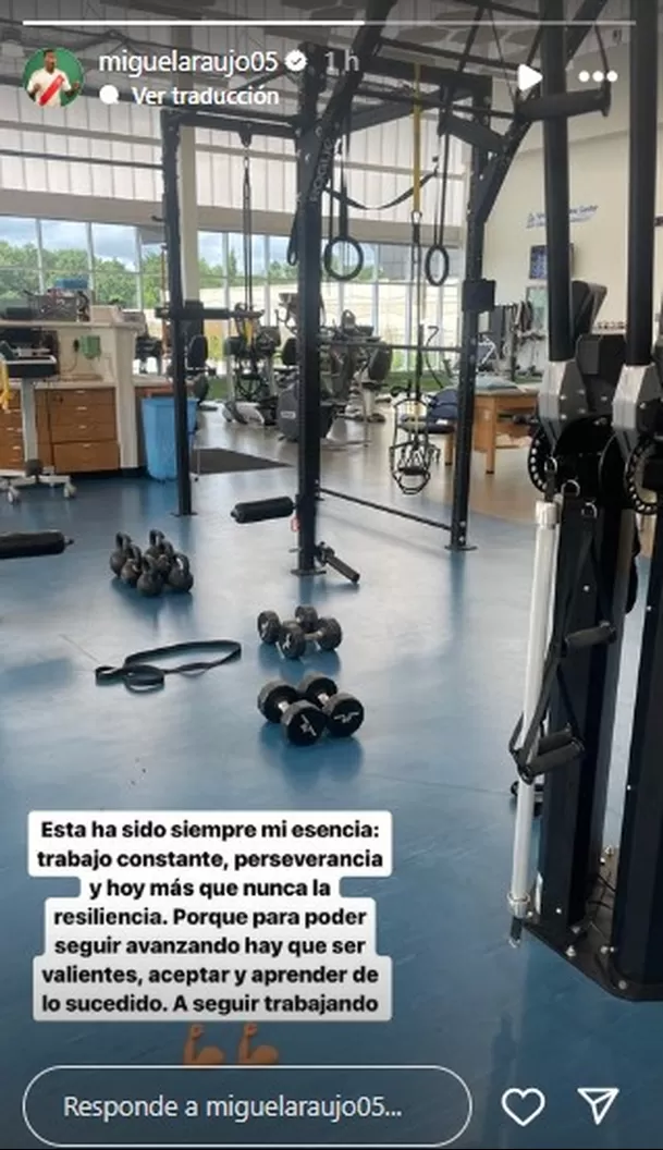 Miguel Araujo lanzó mensaje tras expulsión y derrota de Perú / Instagram