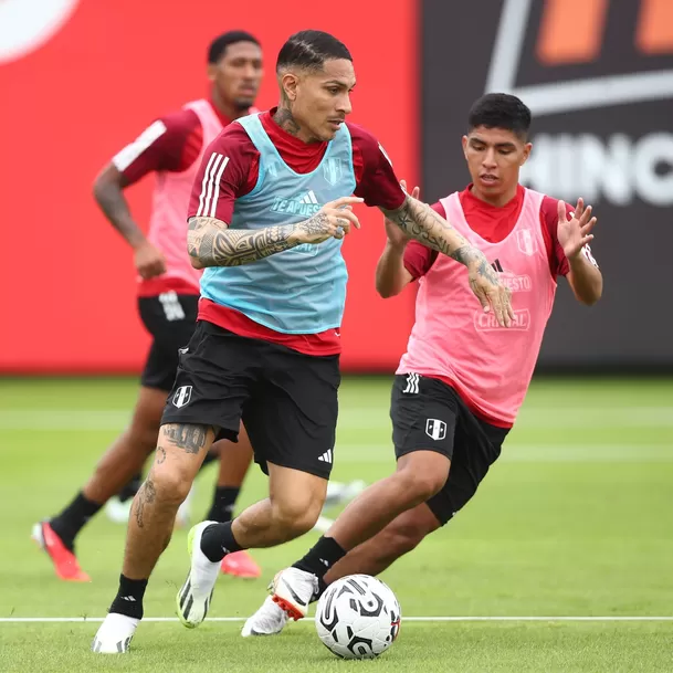 Paolo Guerrero y Piero Quispe. | Foto: Selección peruana.