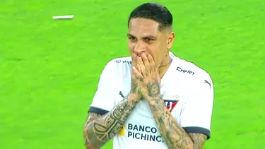 Paolo Guerrero regresó a LDU con un dolencia de los partidos con la selección peruana. | Foto: ESPN