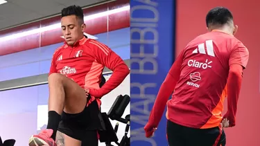 Christian Cueva viene entrenando con la Selección en la Videna / Foto: Composición