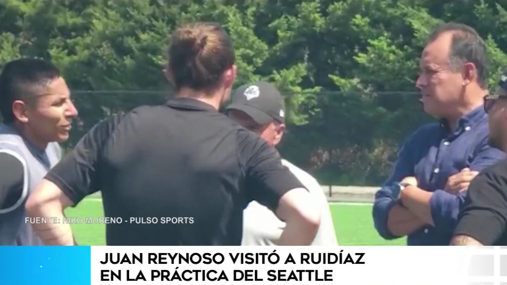 Selección peruana: Reynoso visitó a Ruidíaz  en práctica del Seattle Sounders