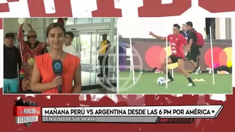 Selección Peruana se alista para último entrenamiento previo a duelo con Argentina