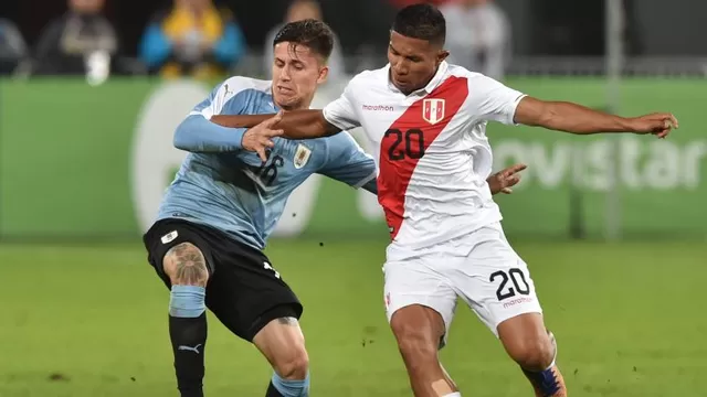 Perú perdió 1-0 y empató 1-1 con Uruguay en la última fecha FIFA. | Foto: AFP