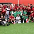 Selección peruana recibió una emotiva visita en última práctica