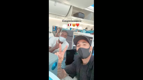 Sergio Peña y Miguel Araujo ya están viajando a Lima | Foto: Instagram.