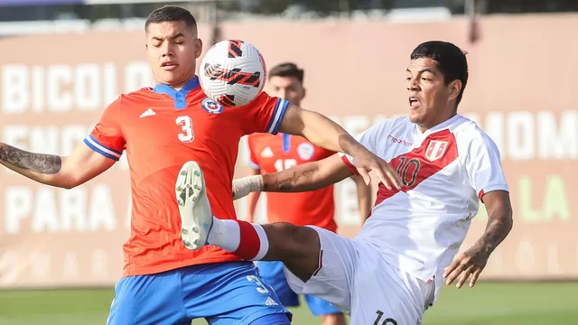 Selección peruana sub-20 cayó 2-1 ante Chile en amistoso 