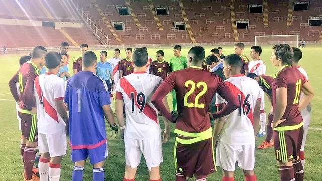 Selección peruana Sub 20 no pasó del empate 2-2 ante Venezuela 