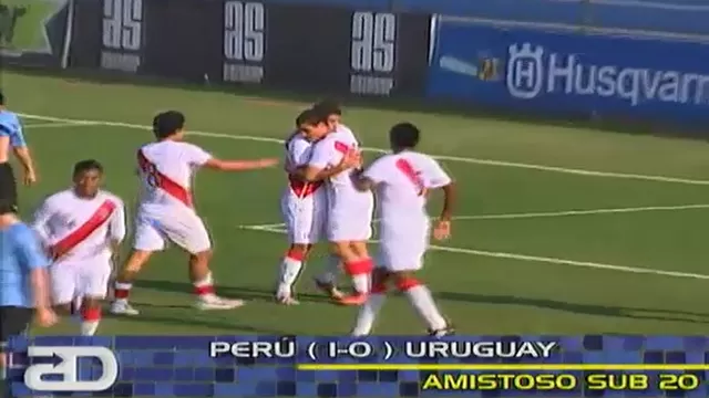 Selección peruana Sub 20 venció 1-0 a Uruguay en el Alberto Gallardo