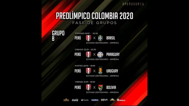 Aquí el fixture de la selección peruana Sub-23 | Foto: FPF.