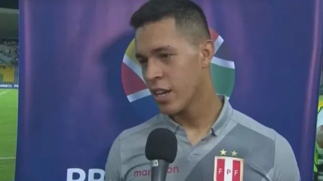 Renato Solís, arquero de la selección peruana Sub-23. | Foto: Captura DirecTV