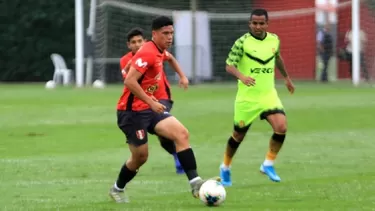 Sebastián Gonzales anotó los goles de la selección peruana Sub 23. | Foto: FPF