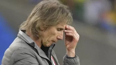 Ricardo Gareca, DT de la selección peruana. | Foto: AFP