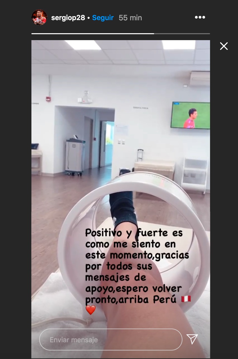 Sergio Peña se pronunció en Instagram.