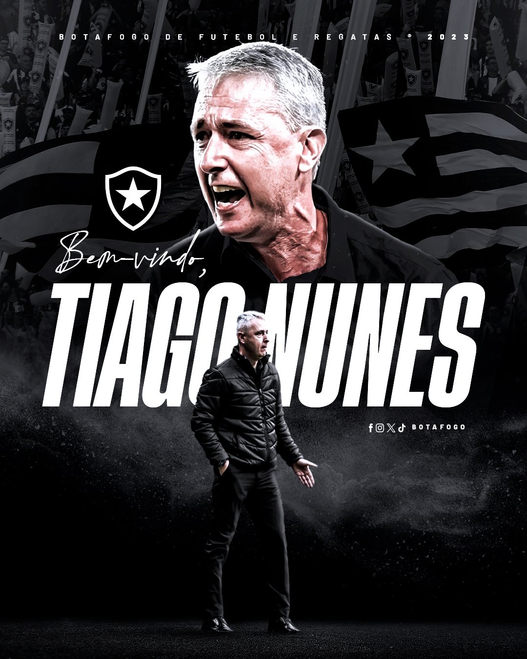Tiago Nunes es el nuevo entrenador de Botafogo. | Fuente: @Botafogo
