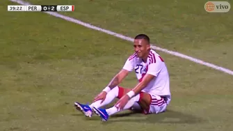 Jhonny Vidales tuvo el descuento: así fue su fallo en el España vs Perú / Foto: América TV